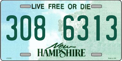 NH license plate 3086313