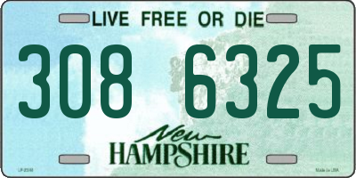 NH license plate 3086325