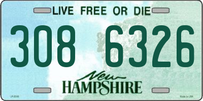 NH license plate 3086326