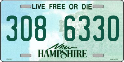 NH license plate 3086330