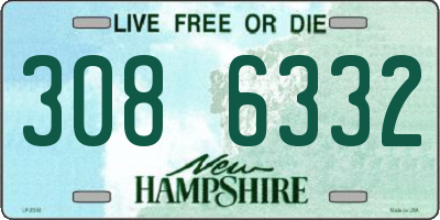 NH license plate 3086332