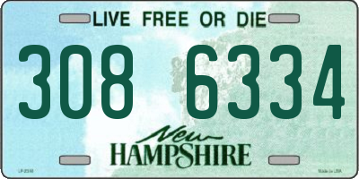 NH license plate 3086334