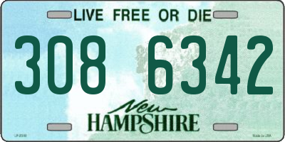 NH license plate 3086342