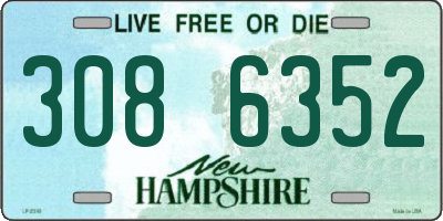NH license plate 3086352