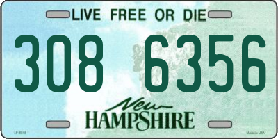 NH license plate 3086356