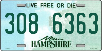 NH license plate 3086363
