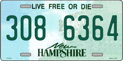NH license plate 3086364