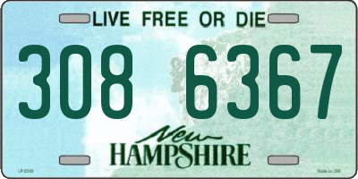 NH license plate 3086367