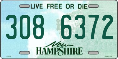 NH license plate 3086372