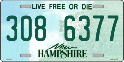 NH license plate 3086377