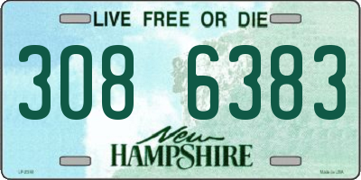 NH license plate 3086383
