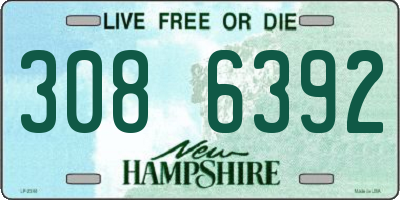 NH license plate 3086392