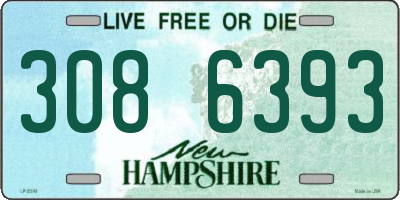 NH license plate 3086393