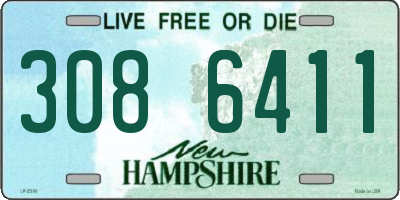 NH license plate 3086411
