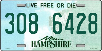 NH license plate 3086428