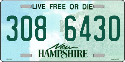 NH license plate 3086430