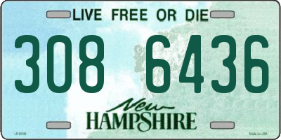 NH license plate 3086436