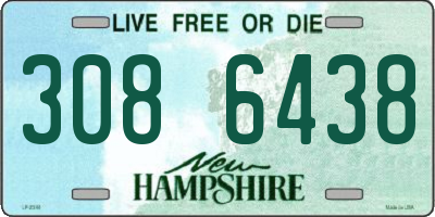 NH license plate 3086438