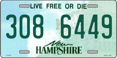 NH license plate 3086449