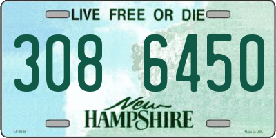 NH license plate 3086450
