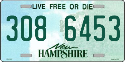NH license plate 3086453