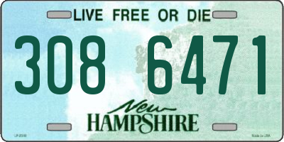 NH license plate 3086471