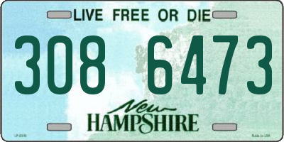 NH license plate 3086473