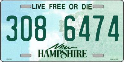 NH license plate 3086474
