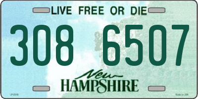 NH license plate 3086507