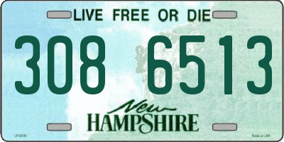NH license plate 3086513