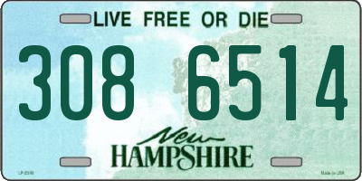 NH license plate 3086514