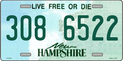 NH license plate 3086522