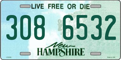 NH license plate 3086532