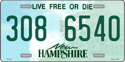 NH license plate 3086540