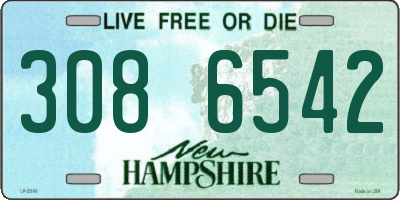 NH license plate 3086542