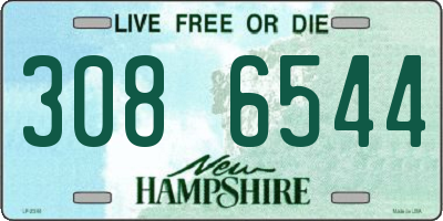NH license plate 3086544