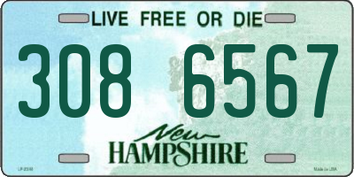 NH license plate 3086567