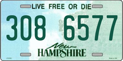 NH license plate 3086577