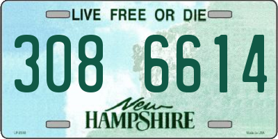 NH license plate 3086614