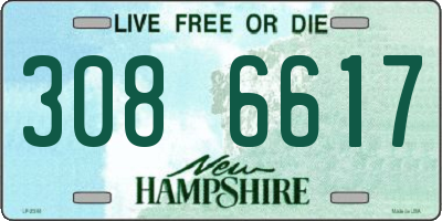 NH license plate 3086617