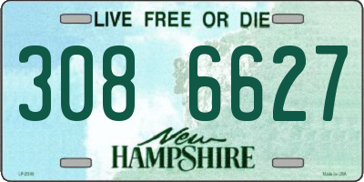 NH license plate 3086627