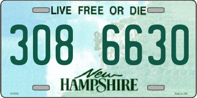 NH license plate 3086630