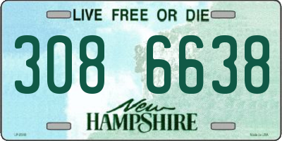 NH license plate 3086638