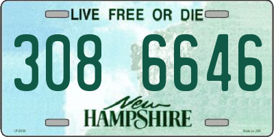 NH license plate 3086646