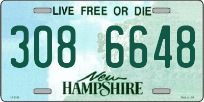 NH license plate 3086648