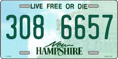 NH license plate 3086657