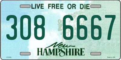 NH license plate 3086667