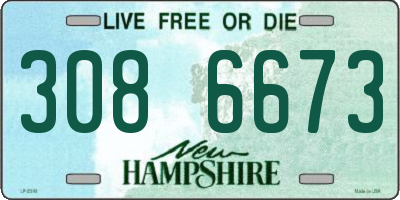 NH license plate 3086673