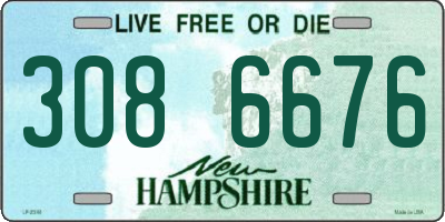 NH license plate 3086676