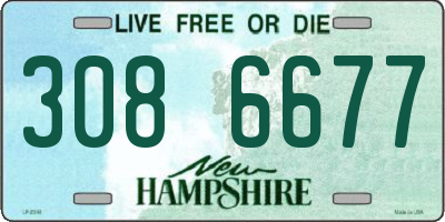 NH license plate 3086677